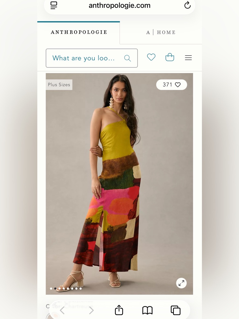 BL^NK London x Anthropologie abstract maxi dress